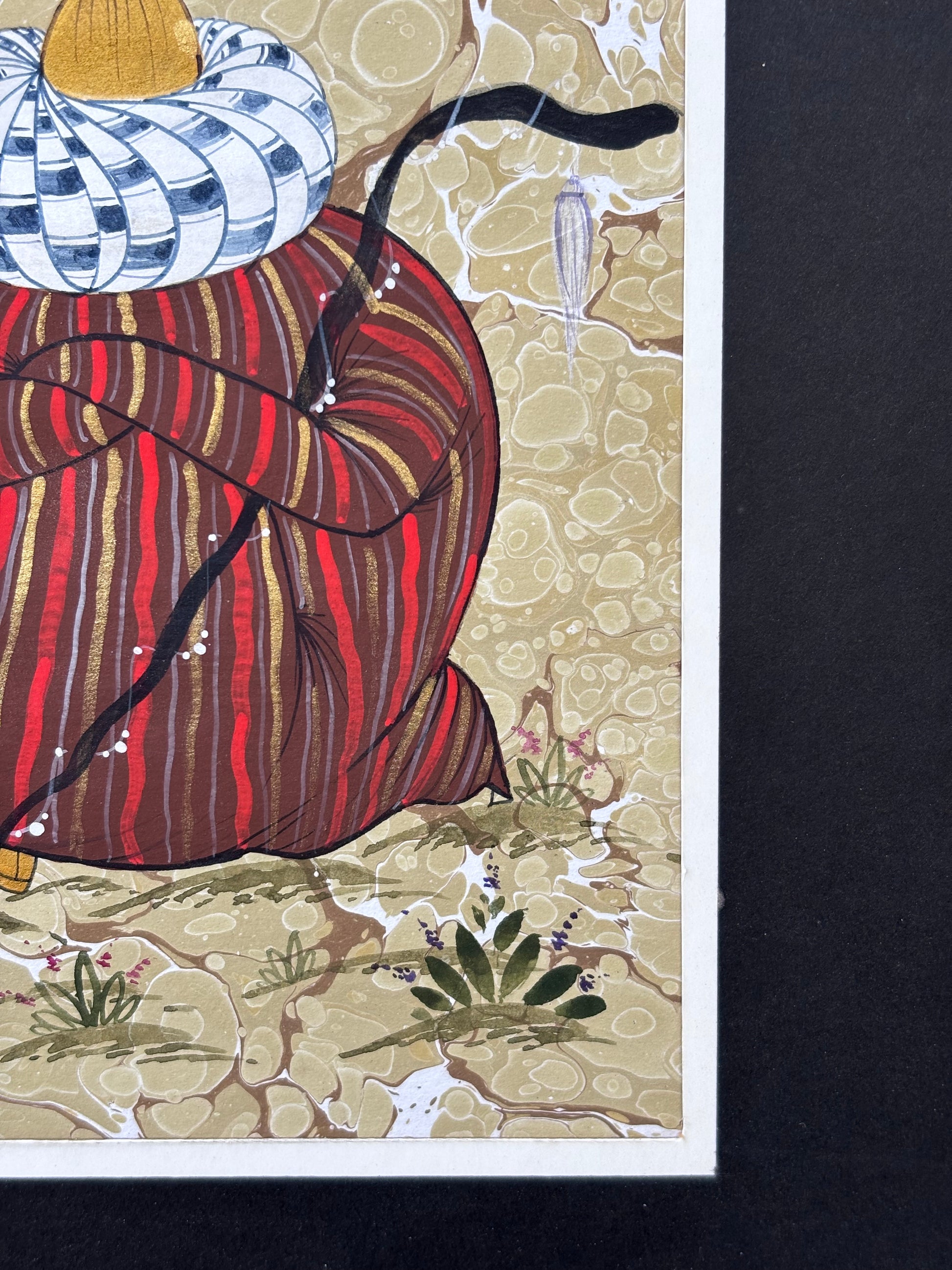 Mughal Miniature Art Watercolor & Signed by Alisher - Fine Miniature Art Watercolor Painting - The Paragon Arts