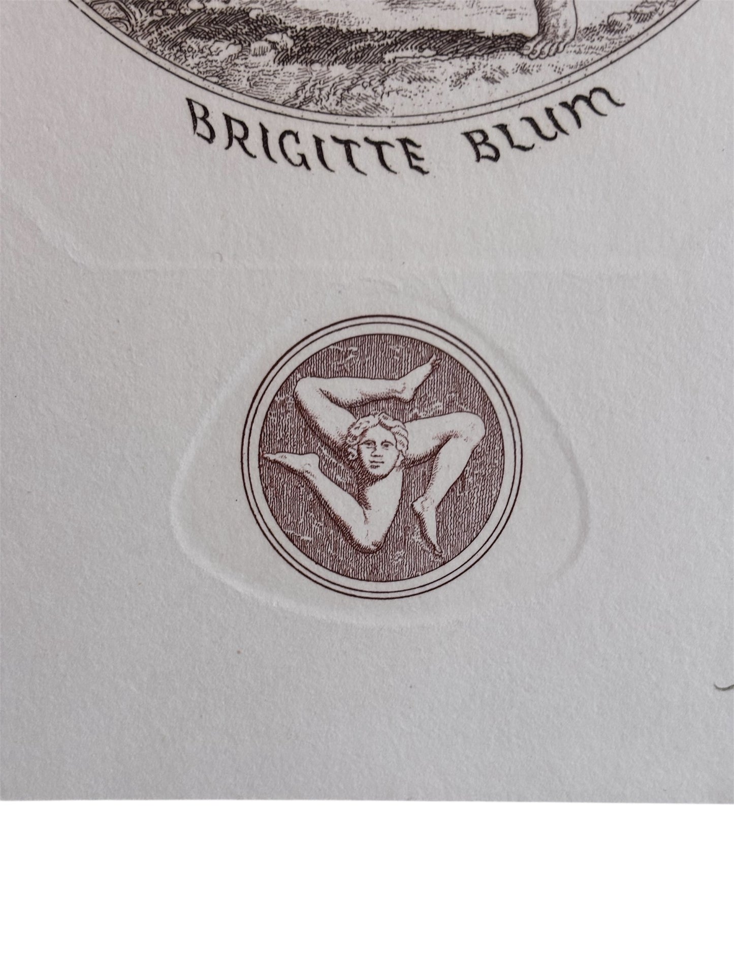 Brigitte Blum Ex Libris Limited Edition of 120 - The Paragon Arts