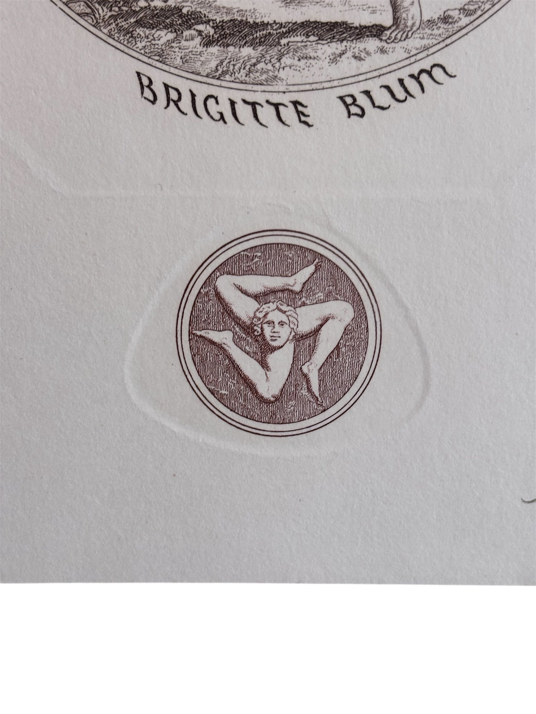 Brigitte Blum Ex Libris Limited Edition of 120 - The Paragon Arts